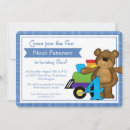Search for train birthday invitations Teddy bear