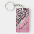 Search for pink leopard print key rings Stylish