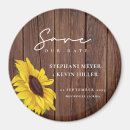 Search for sunflower save the date magnets Country
