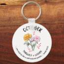 Search for october key rings October birth flower