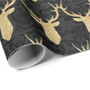 Search for gold deer wrapping paper Silhouette