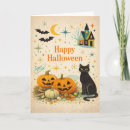 Search for haunted house cards Orange pumpkins