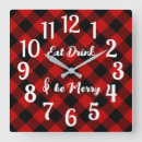 Search for black and red clocks Plaid