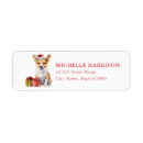 Search for christmas dog return address labels Red