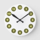 Search for olive clocks Stylish