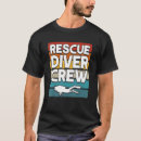 Search for rescue diver tshirts Flag