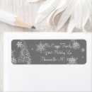 Search for silver snowflake return address labels Snowflakes