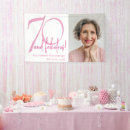 Search for 70th birthday banner banners Minimal typography simple