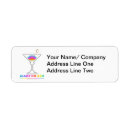 Search for martini return address labels Cocktail