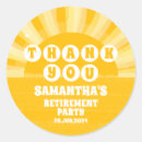Search for retirement thank you stickers Elegant