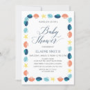 Search for blue seashells invitations Ocean