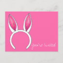 Search for ears invitations Pink