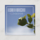 Search for organic business cards Consultant