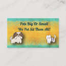 Search for pet care business cards Animal