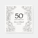Search for 50th anniversary napkins Elegant