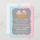 Search for owl gender reveal invitations Blue