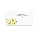 Search for yellow daisy return address labels Botanical