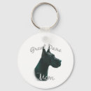 Search for dane key rings Black great dane