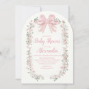 Search for pink bow invitations Girl