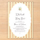 Search for pastel gender reveal invitations What will baby bee