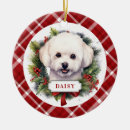 Search for bichon christmas tree decorations Cute