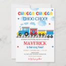 Search for train party invitations Chugga chugga two two