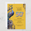 Search for peacock birthday invitations Purple