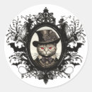 Search for round cat stickers Creepy