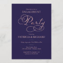 Search for navy and gold engagement party invitations Elegant
