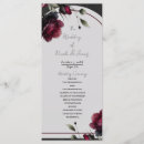 Search for black red wedding programmes Flowers