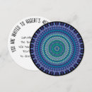 Search for mandala birthday invitations Blue