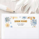 Search for winter snow return address labels Gender neutral