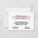 Search for thank you for purchase note Social media icons