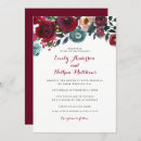 Search for floral wedding invitations Red