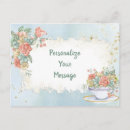 Search for vintage floral postcards Blue