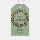 Search for christmas wreath gift tags Stripes