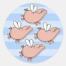 Search for flying piggy stickers Pink