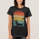 Search for dachshund dog womens tshirts Retro