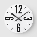 Search for black white large numbers clocks Modern
