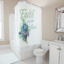 Search for christian shower curtains Faith over fear