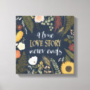 Search for love story canvas prints Flowers