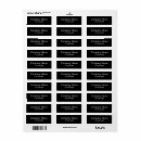 Search for phone return address labels Black and white