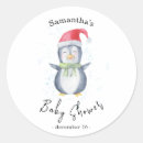 Search for penguins stickers Watercolor