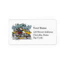 Search for race cars return address labels Sports
