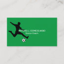 Search for soccer coach business cards Modern