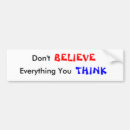 Search for everything bumper stickers Think