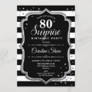 Search for male 80th birthday invitations Elegant