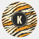 Search for brown striped stickers Tiger
