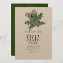 Search for koala party invitations Animal