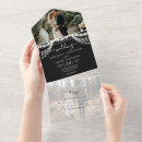 Search for string lights wedding invitations Black and white